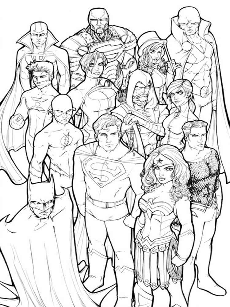 Super Hero Coloring Pages Free Printable 63