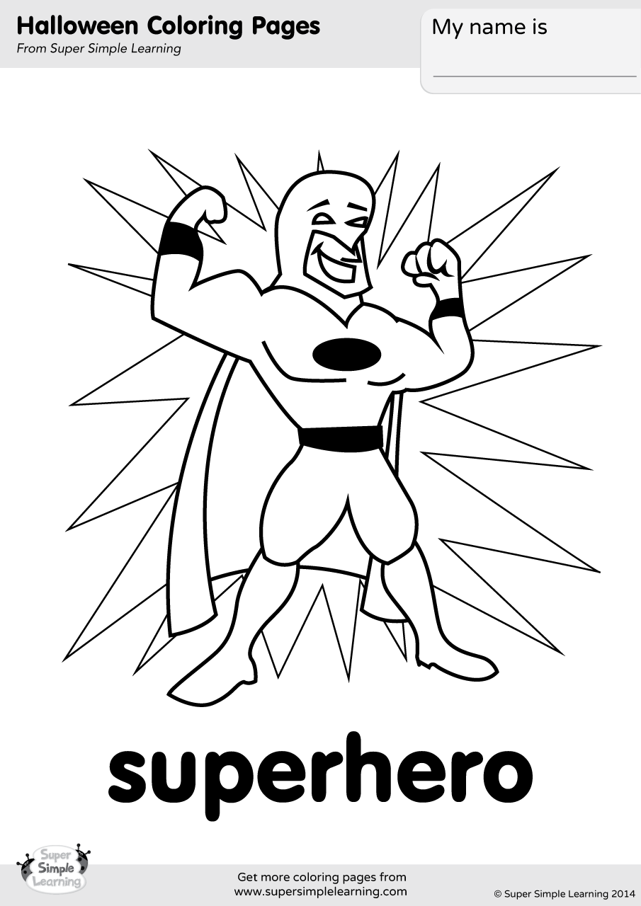 Super Hero Coloring Pages Free Printable 85