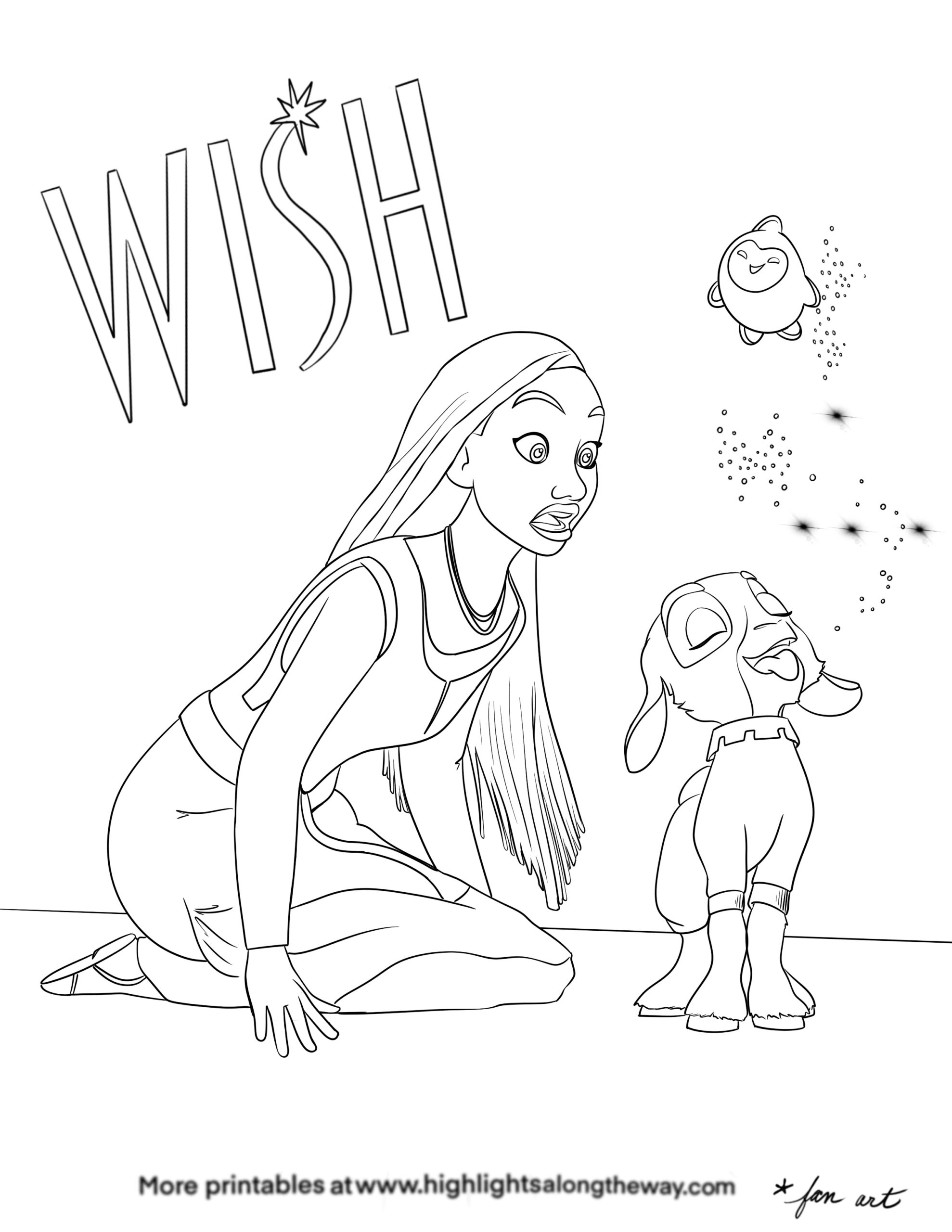 100+ Disney Wish Coloring Pages 91