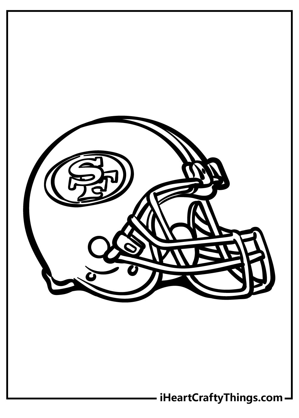 100+ NFL Football Helmets Coloring Pages 106