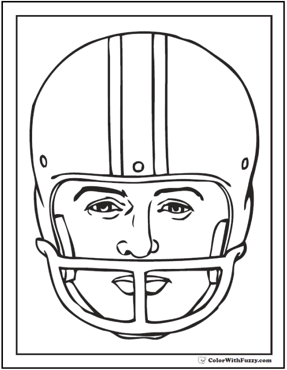 100+ NFL Football Helmets Coloring Pages 113