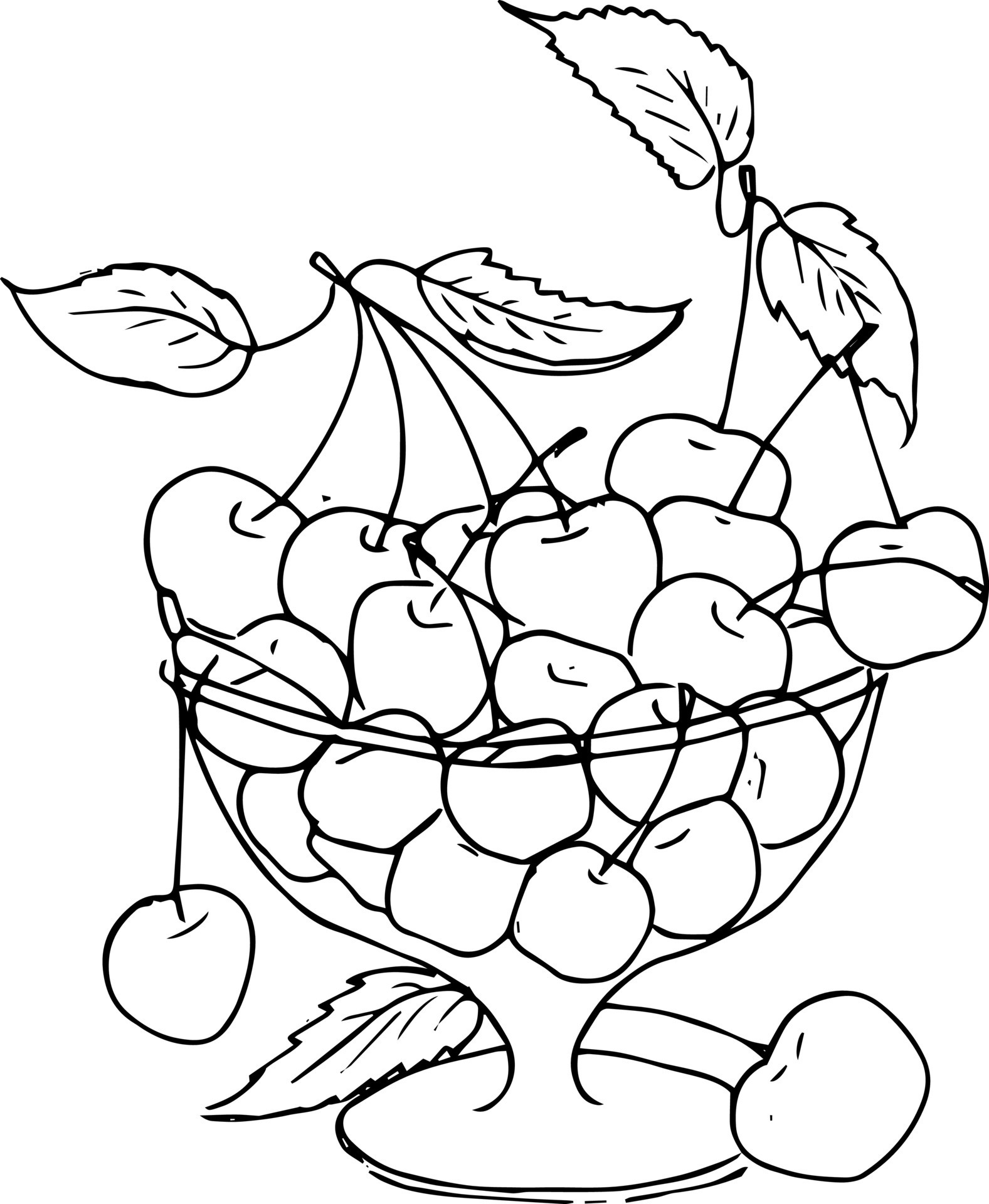 118+ Fruit Baskets Coloring Pages 109