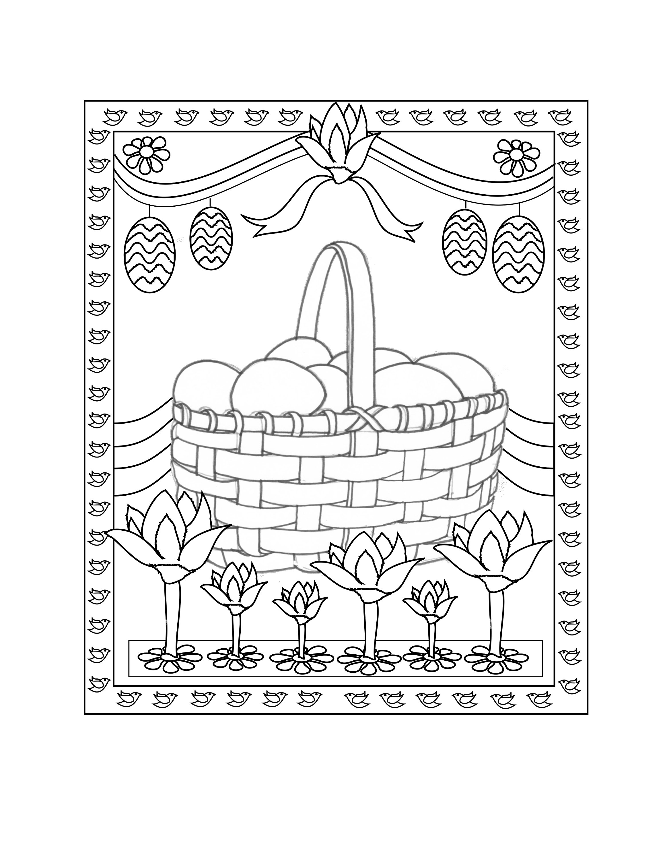 118+ Fruit Baskets Coloring Pages 110