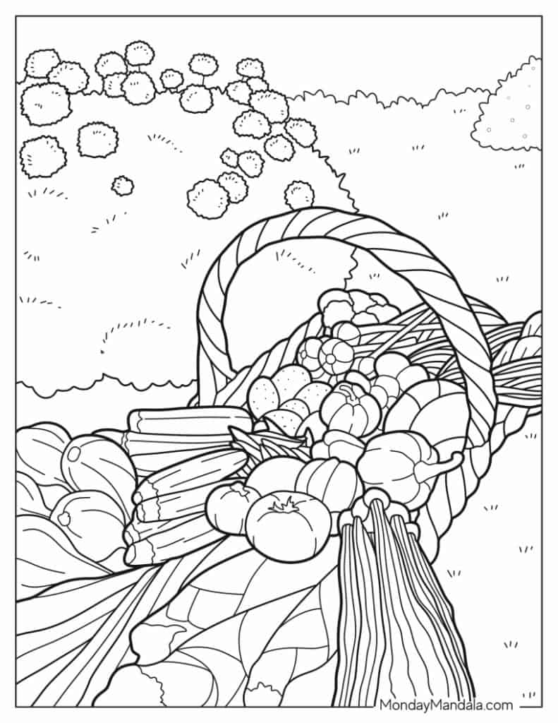 118+ Fruit Baskets Coloring Pages 117