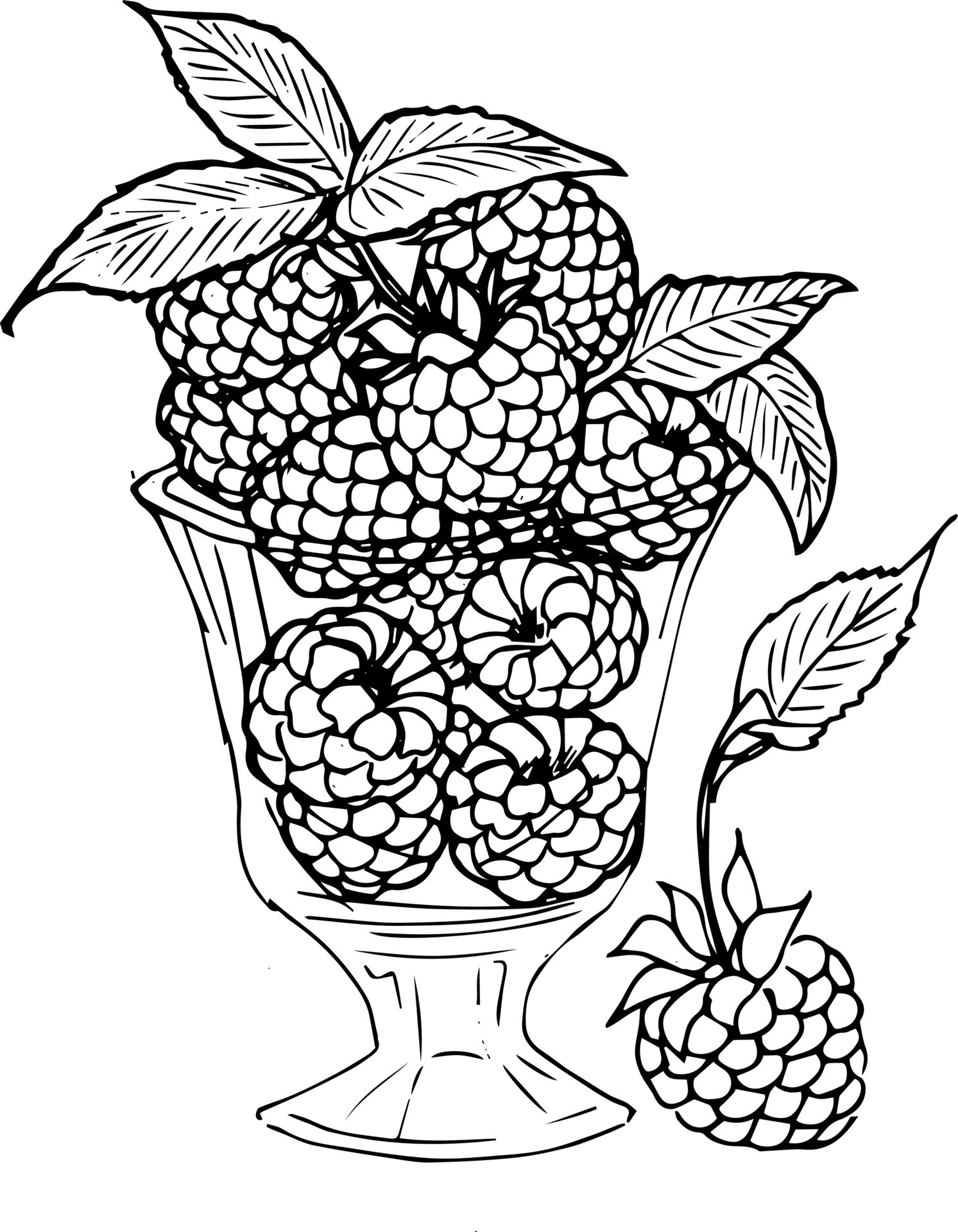 118+ Fruit Baskets Coloring Pages 16