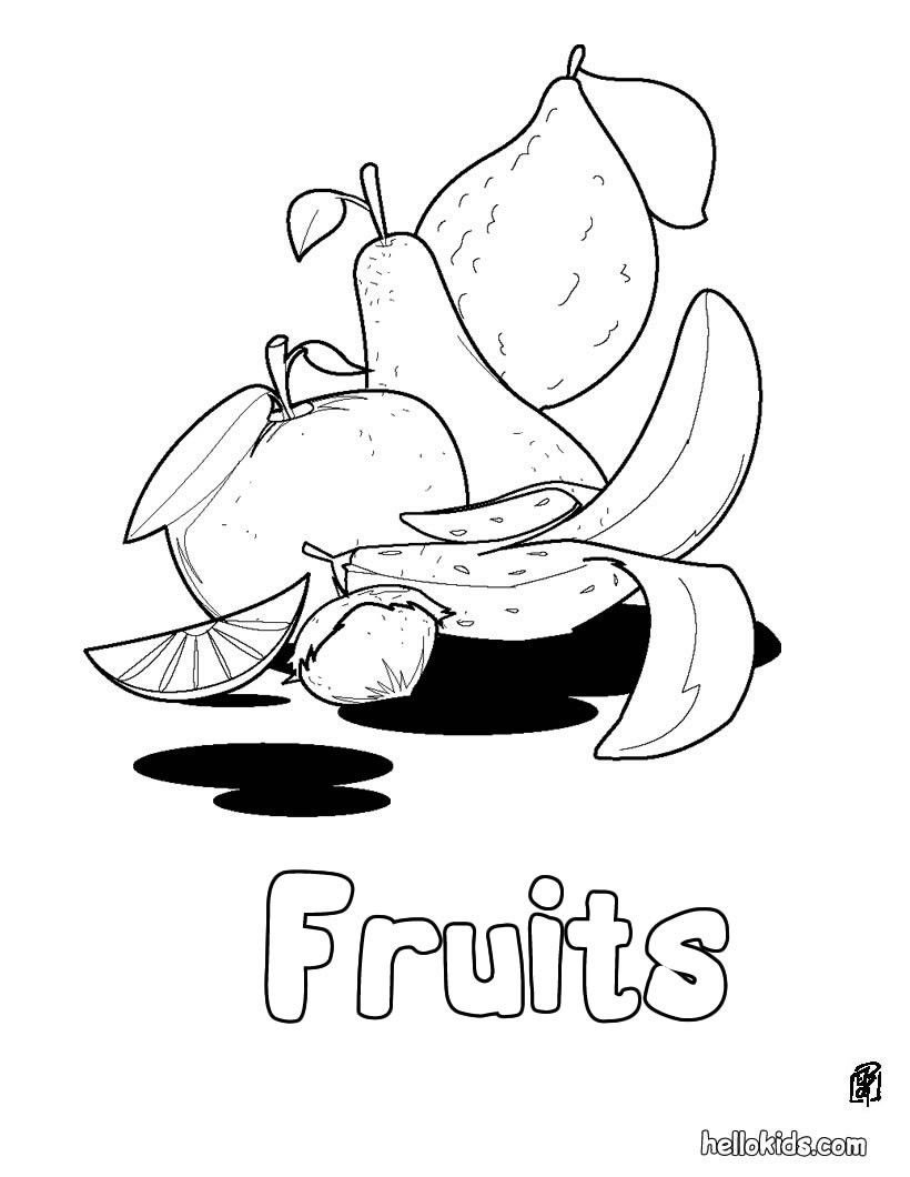 118+ Fruit Baskets Coloring Pages 17