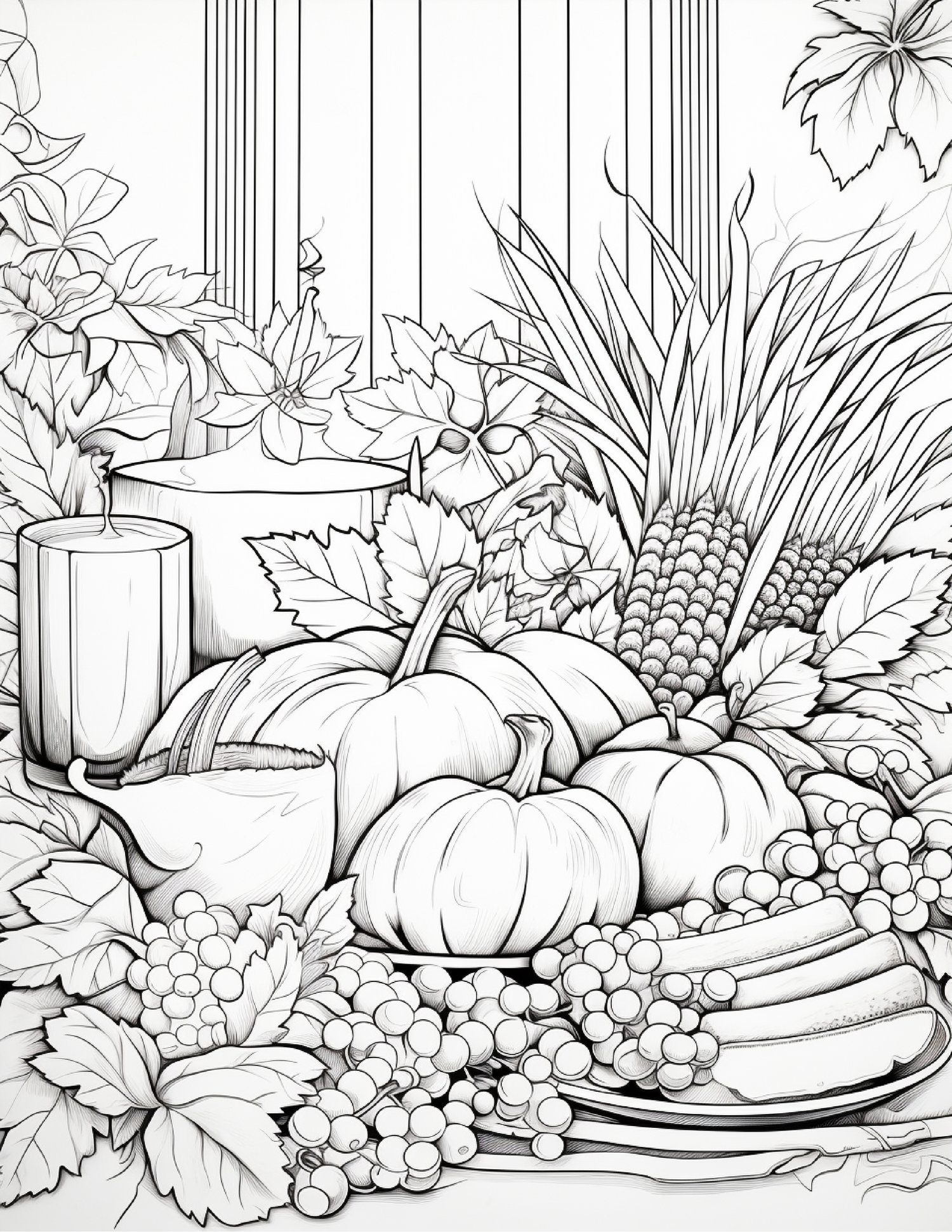 118+ Fruit Baskets Coloring Pages 26