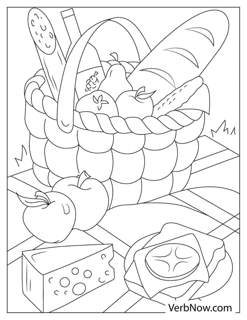 118+ Fruit Baskets Coloring Pages 32