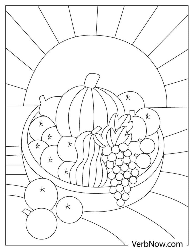 118+ Fruit Baskets Coloring Pages 58