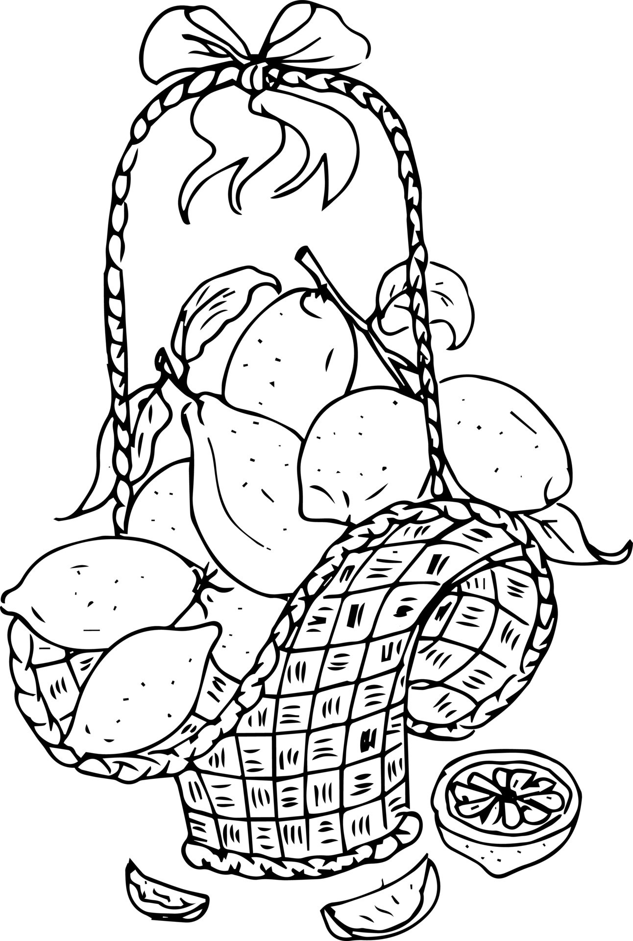 118+ Fruit Baskets Coloring Pages 76