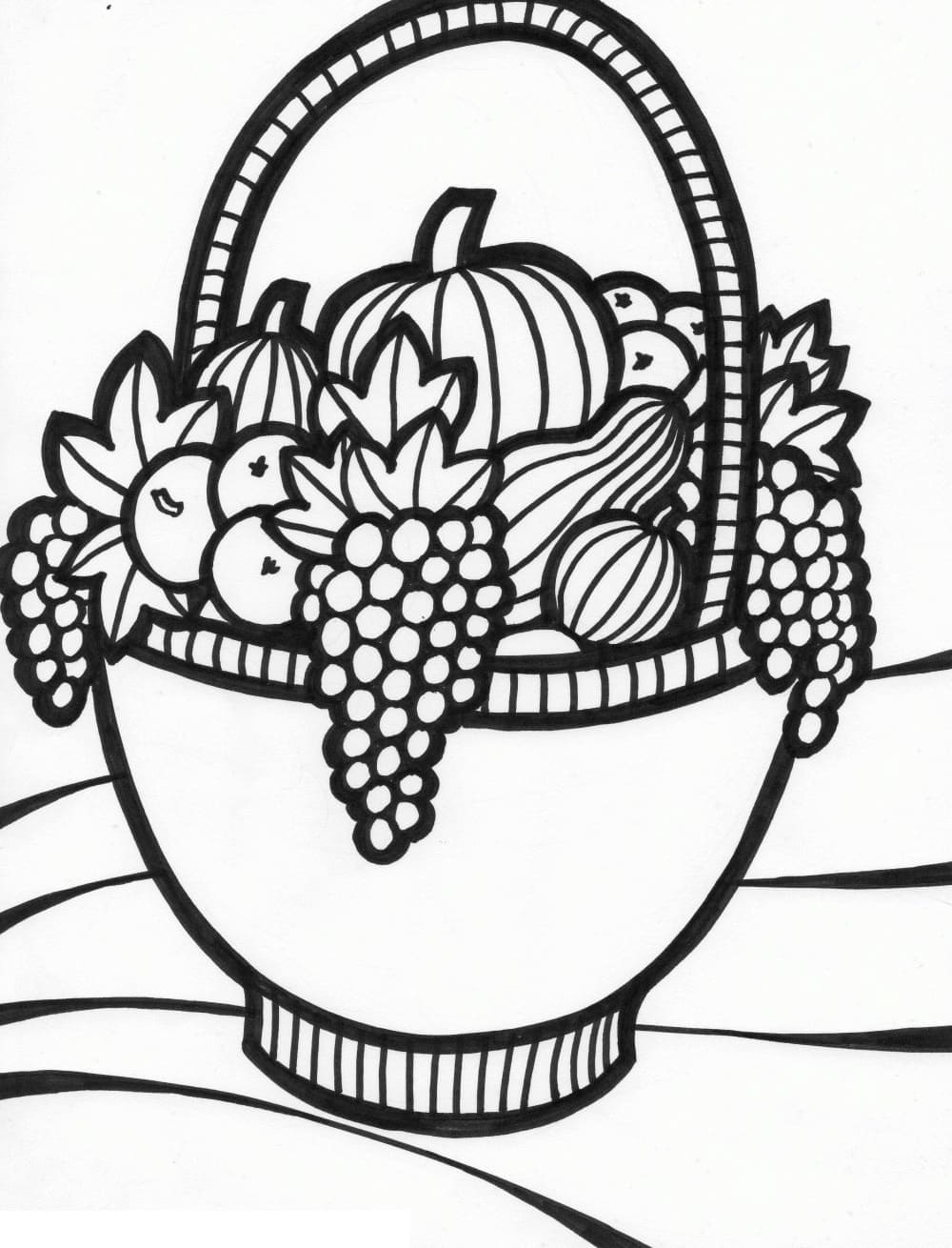 118+ Fruit Baskets Coloring Pages 79