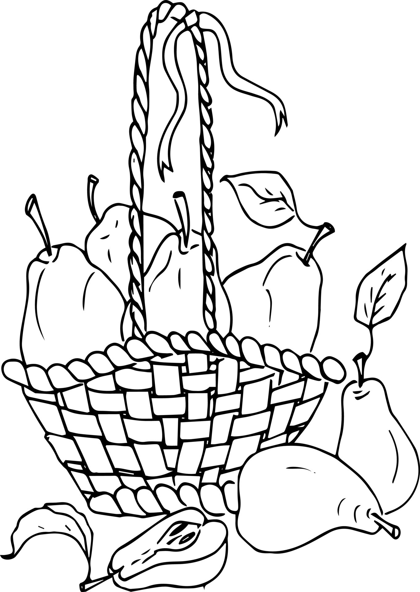 118+ Fruit Baskets Coloring Pages 81