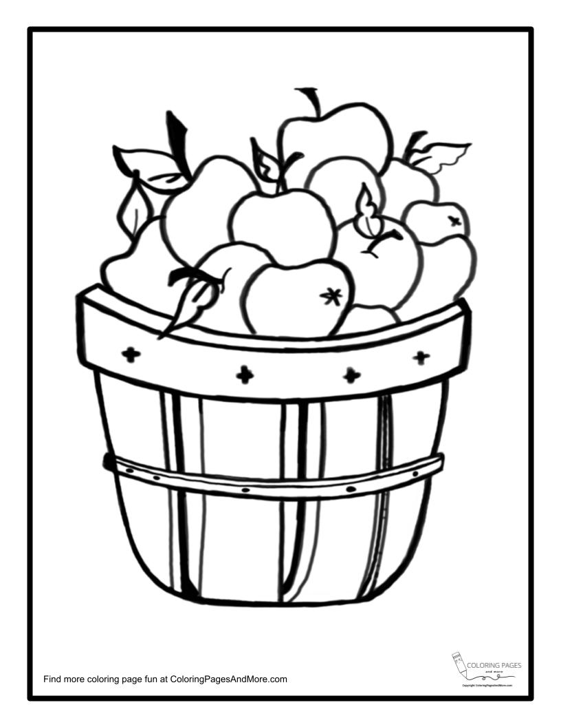 118+ Fruit Baskets Coloring Pages 85