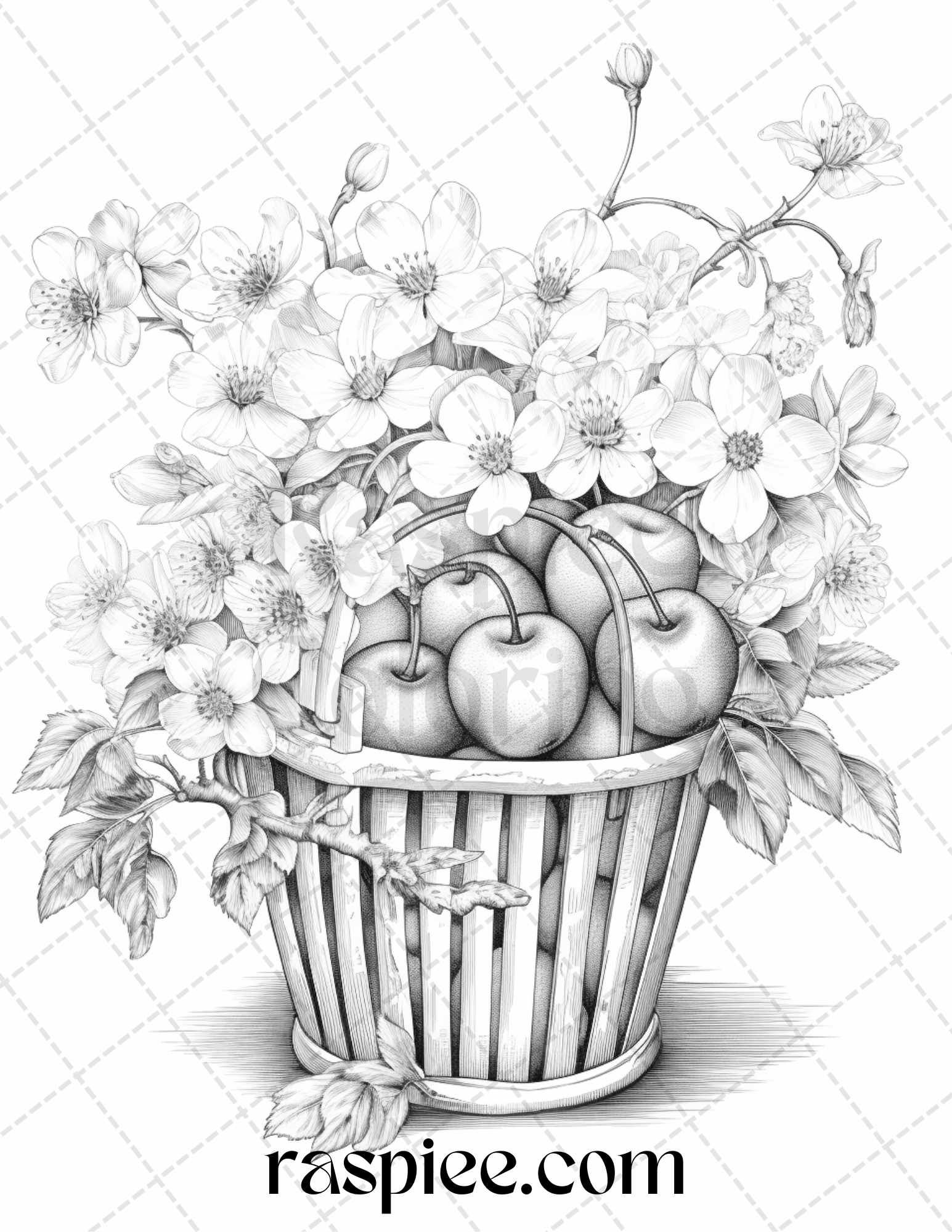 118+ Fruit Baskets Coloring Pages 9