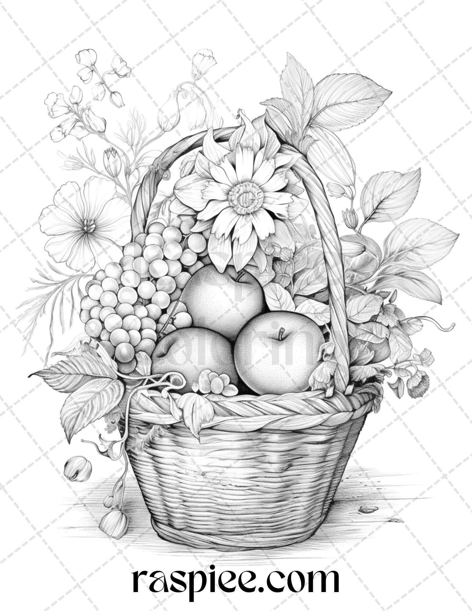 118+ Fruit Baskets Coloring Pages 90