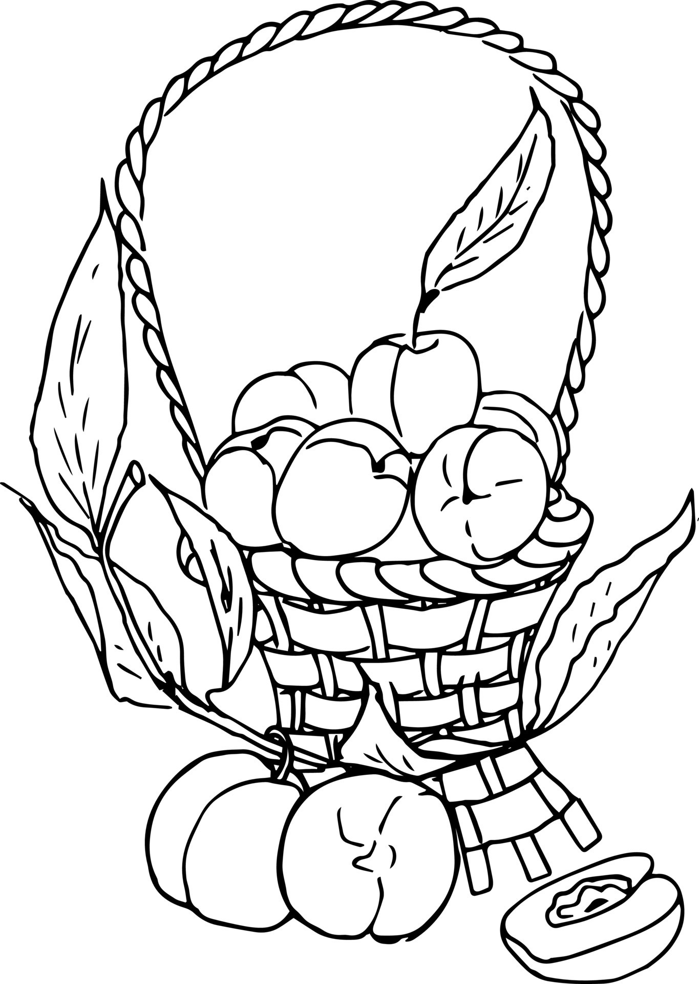 118+ Fruit Baskets Coloring Pages 92