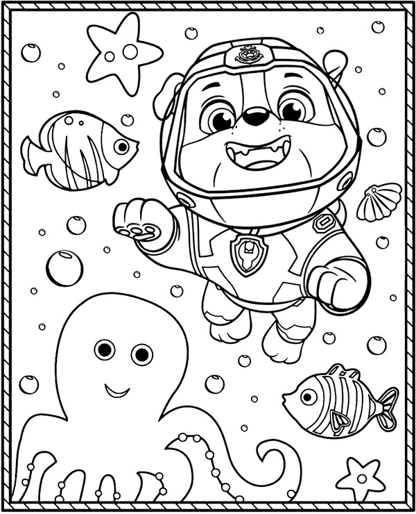 170+ Paw Patrol Coloring Pages for Action-Packed Fun 158