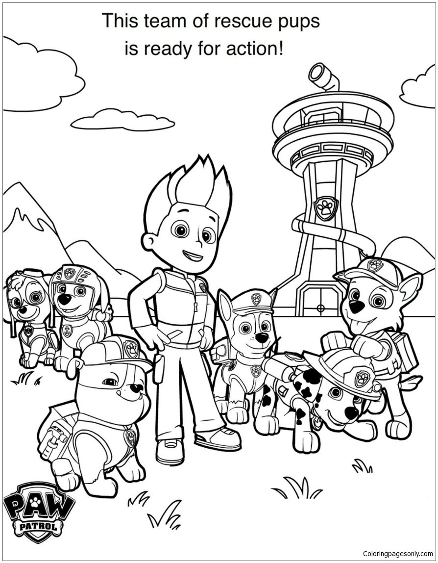 170+ Paw Patrol Coloring Pages for Action-Packed Fun 159