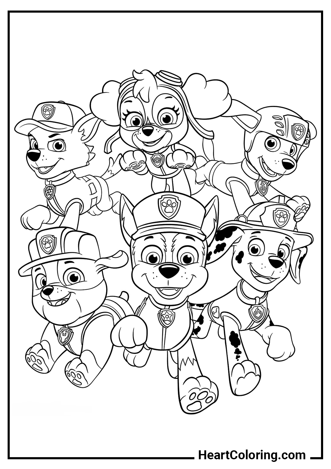 170+ Paw Patrol Coloring Pages for Action-Packed Fun 99