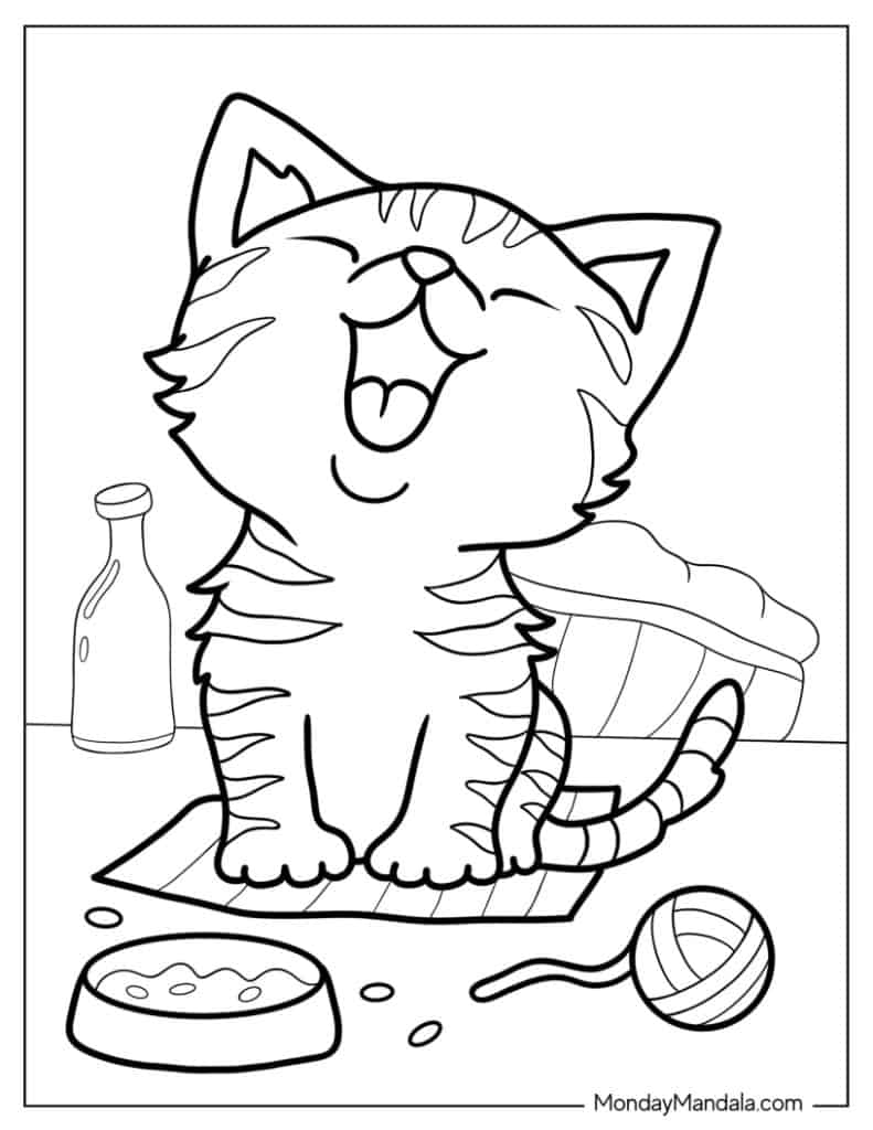 44+ Kitty Coloring Pages Printables 106