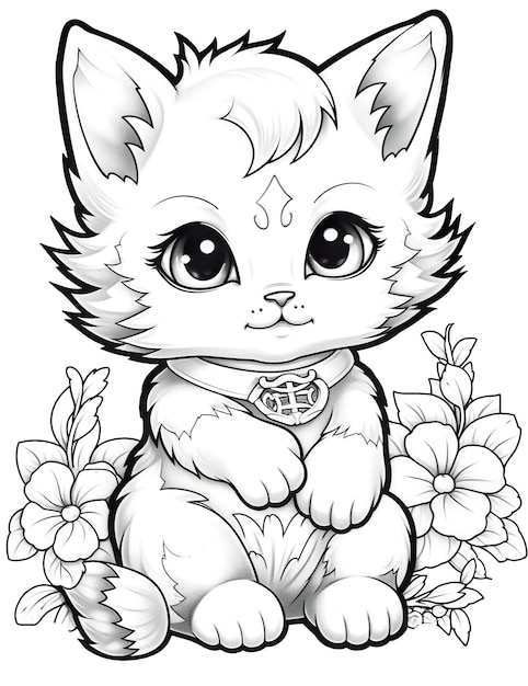 44+ Kitty Coloring Pages Printables 108