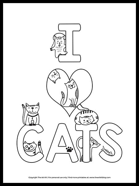 44+ Kitty Coloring Pages Printables 11