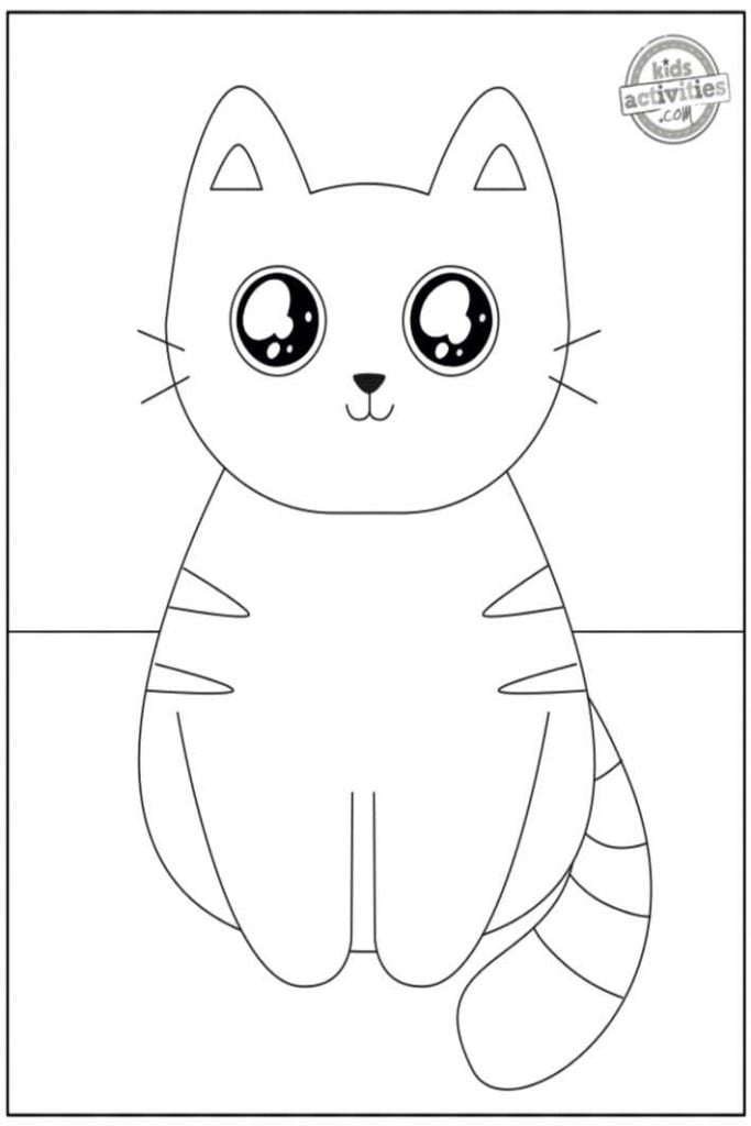 44+ Kitty Coloring Pages Printables 123