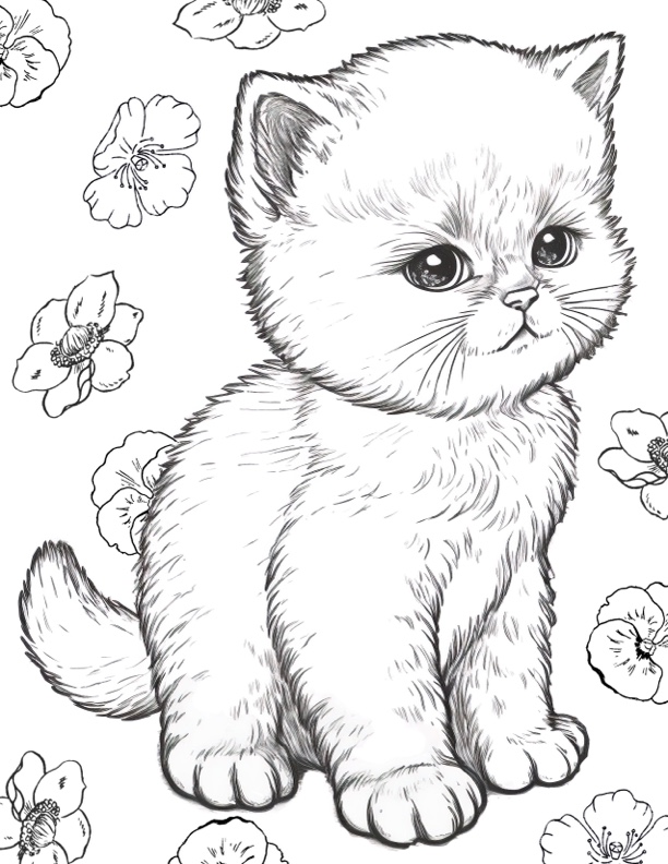 44+ Kitty Coloring Pages Printables 155