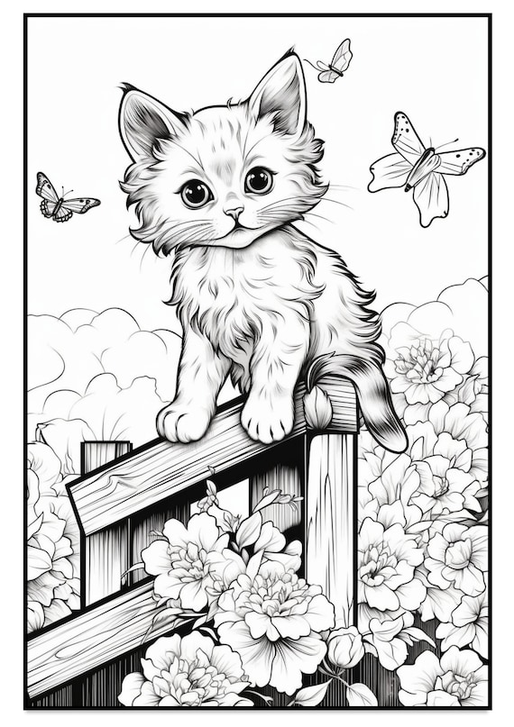 44+ Kitty Coloring Pages Printables 158