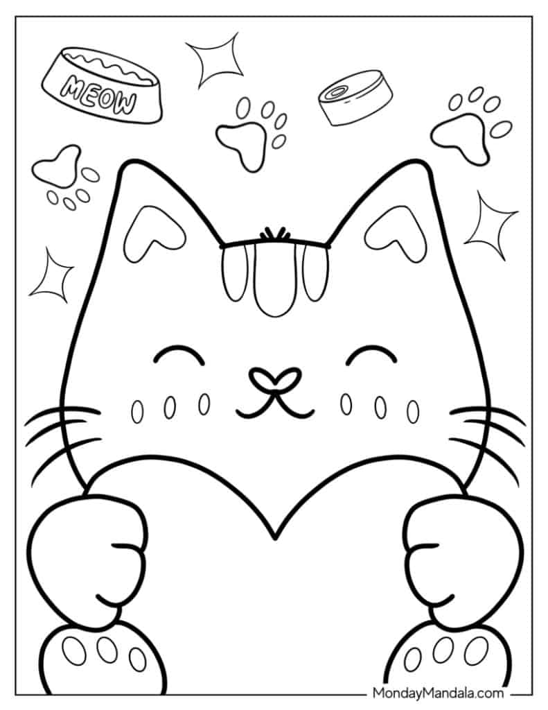 44+ Kitty Coloring Pages Printables 181