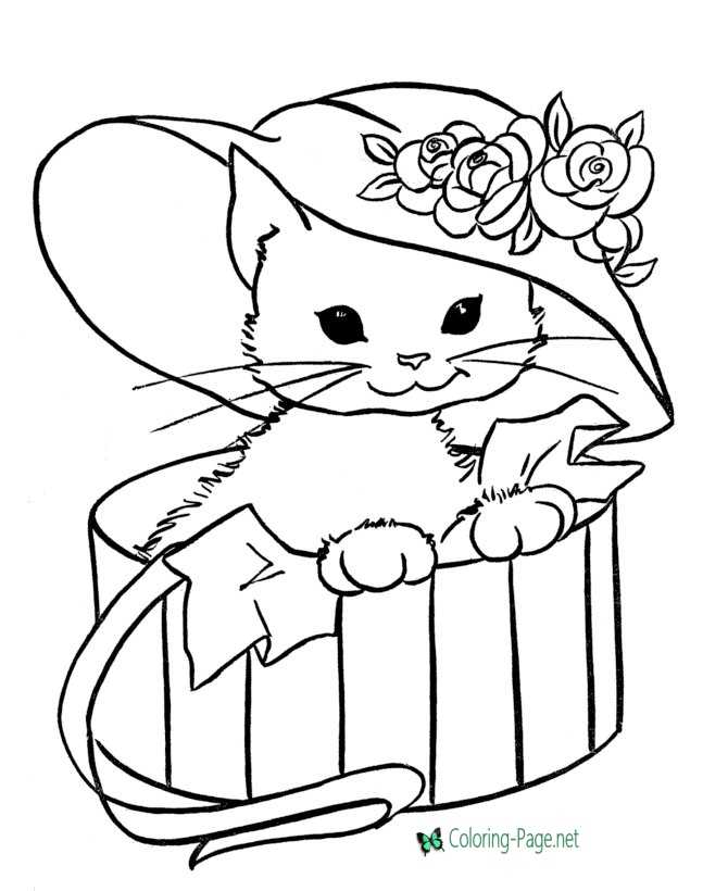 44+ Kitty Coloring Pages Printables 200
