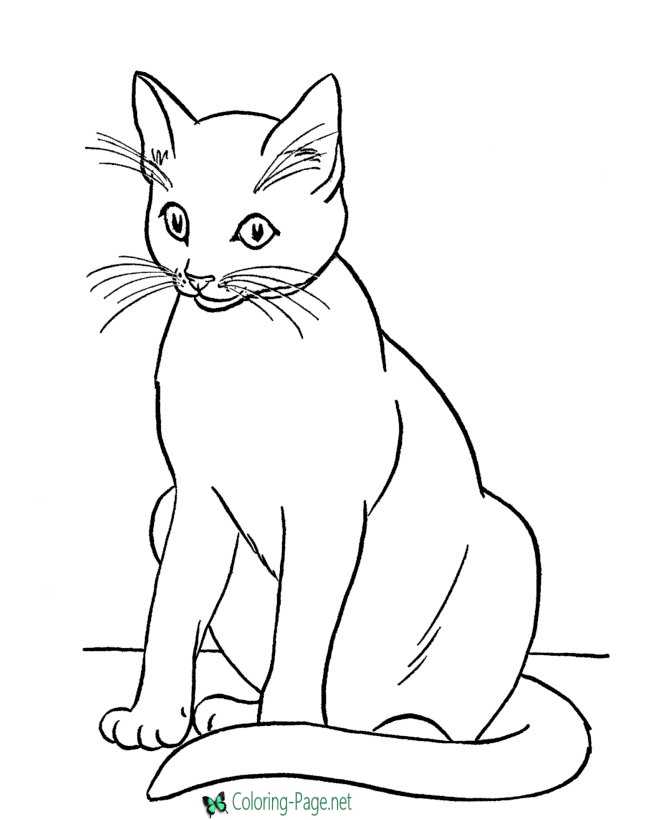 44+ Kitty Coloring Pages Printables 4