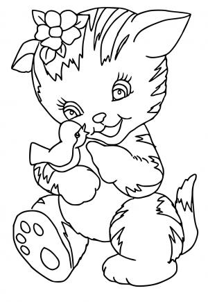 44+ Kitty Coloring Pages Printables 43