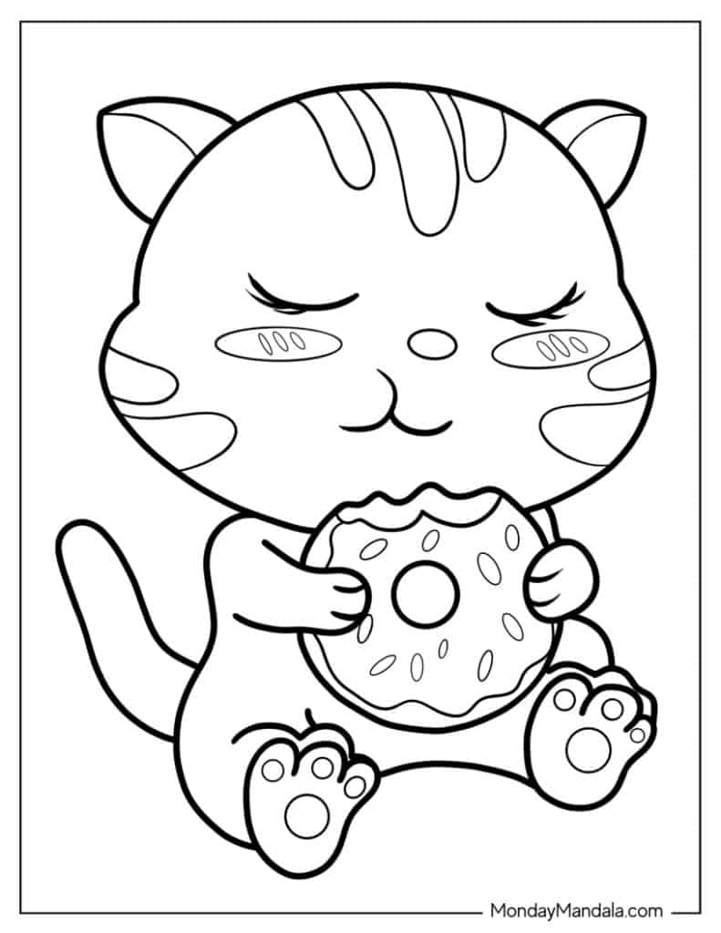 44+ Kitty Coloring Pages Printables 7