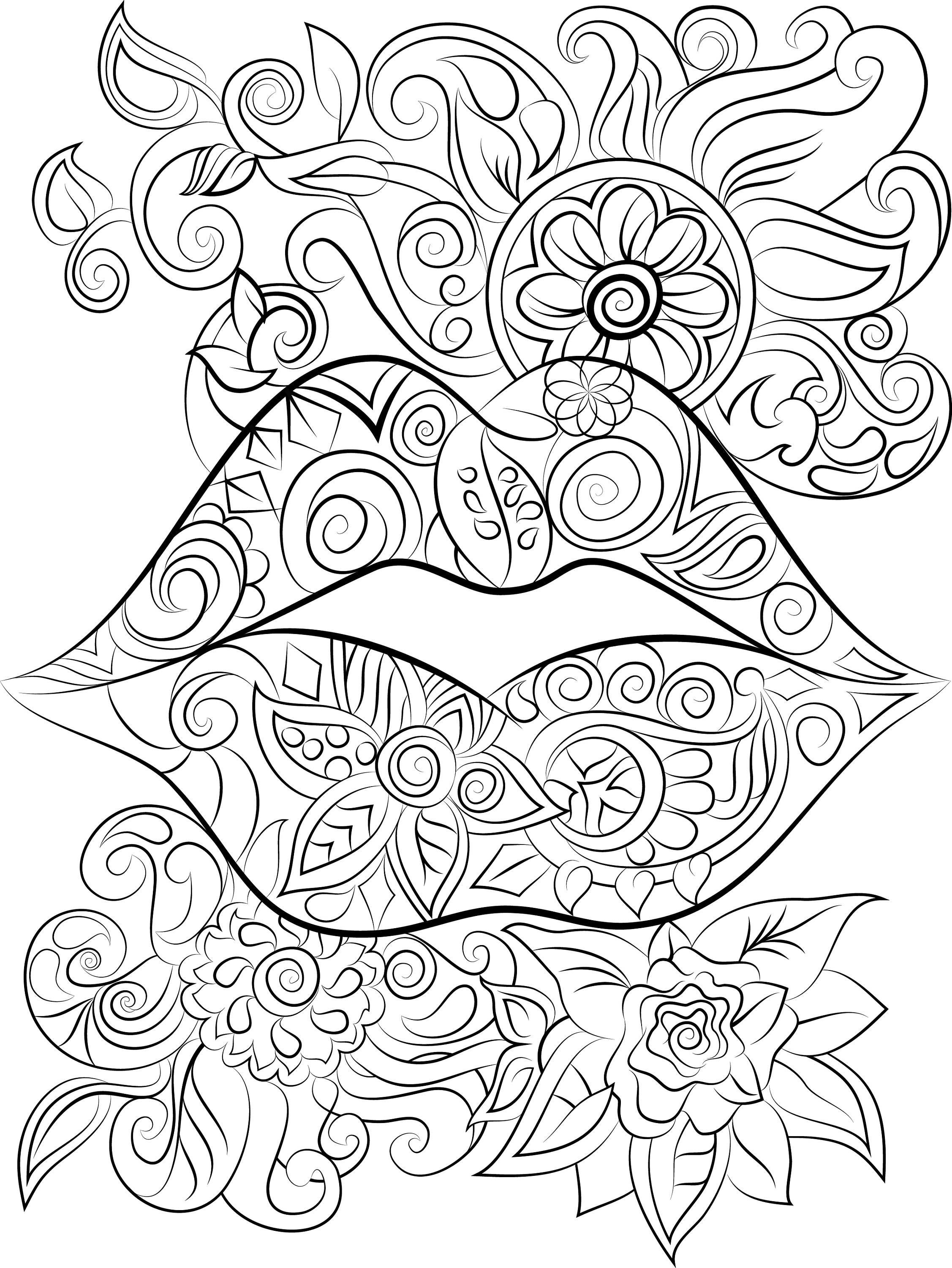 55+ Adult Coloring Pages Finished to Perfection - #7 is Stunning 102