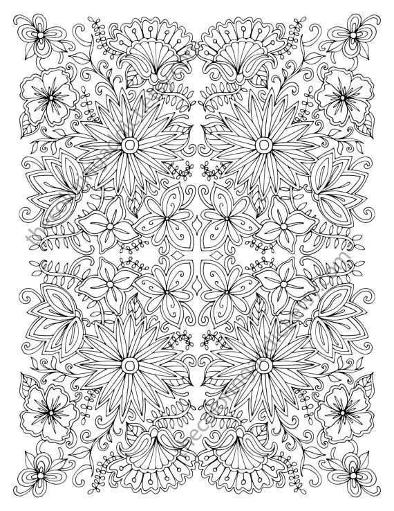 55+ Adult Coloring Pages Finished to Perfection - #7 is Stunning 106