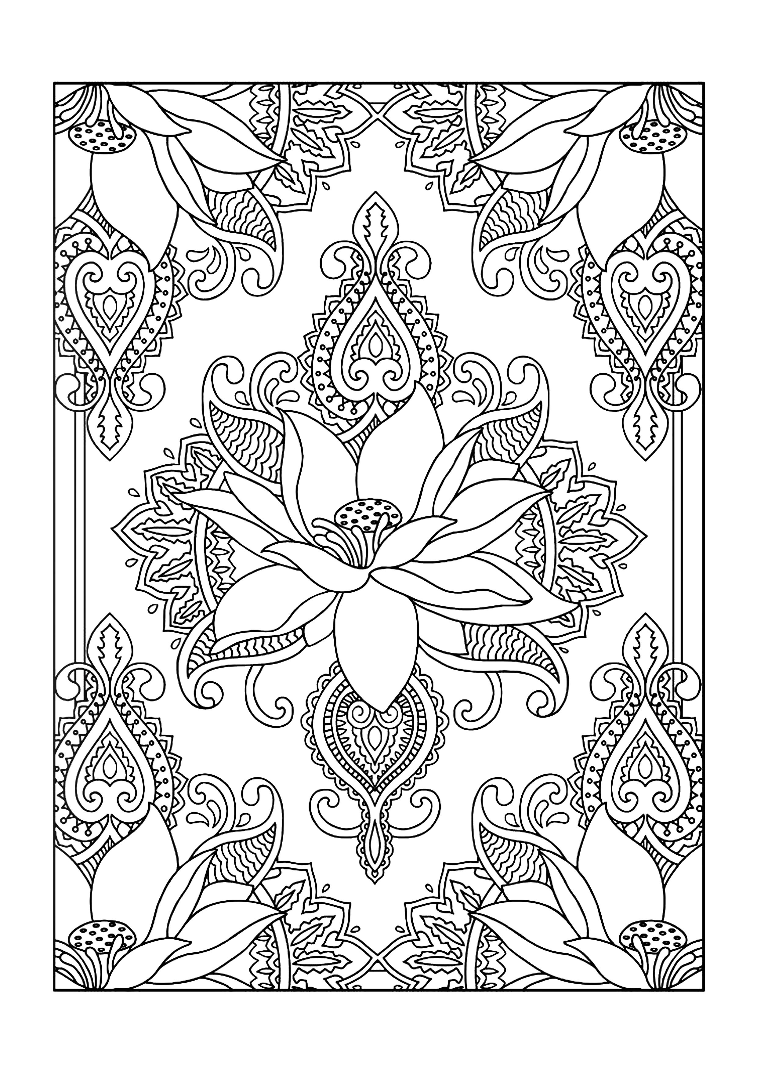 55+ Adult Coloring Pages Finished to Perfection - #7 is Stunning 112