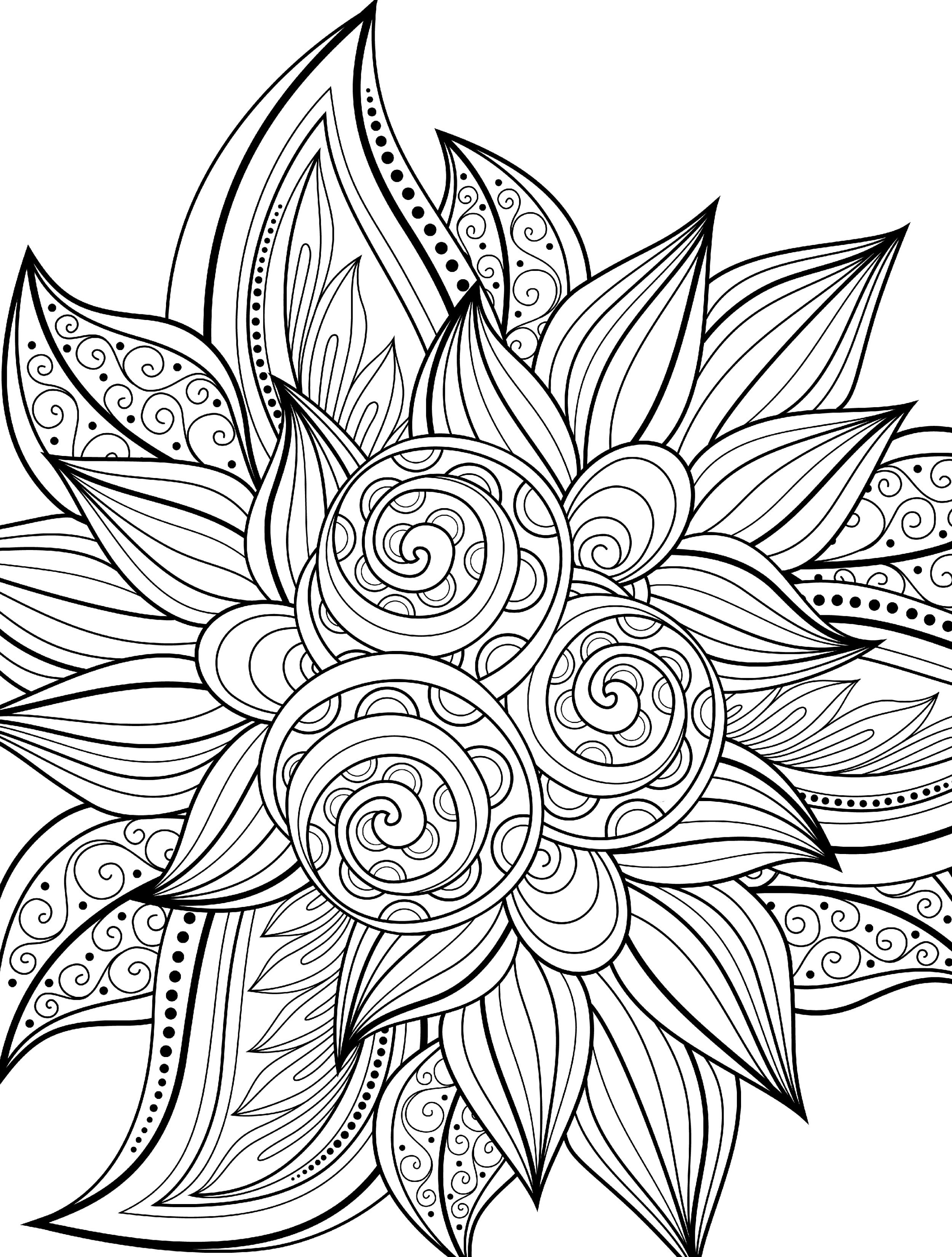 55+ Adult Coloring Pages Finished to Perfection - #7 is Stunning 120