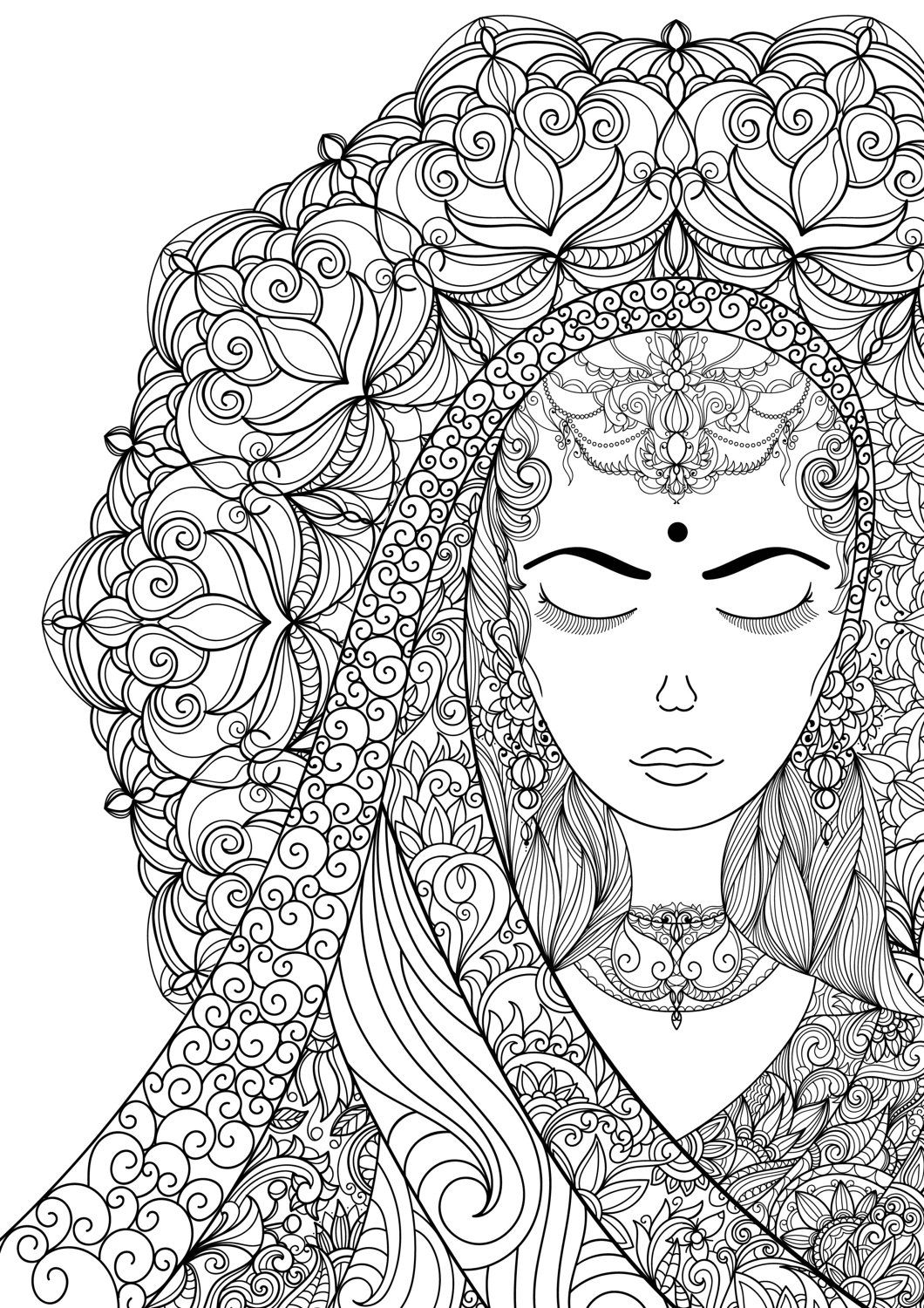 55+ Adult Coloring Pages Finished to Perfection - #7 is Stunning 138