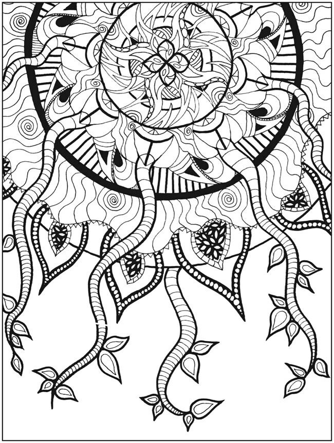 55+ Adult Coloring Pages Finished to Perfection - #7 is Stunning 139