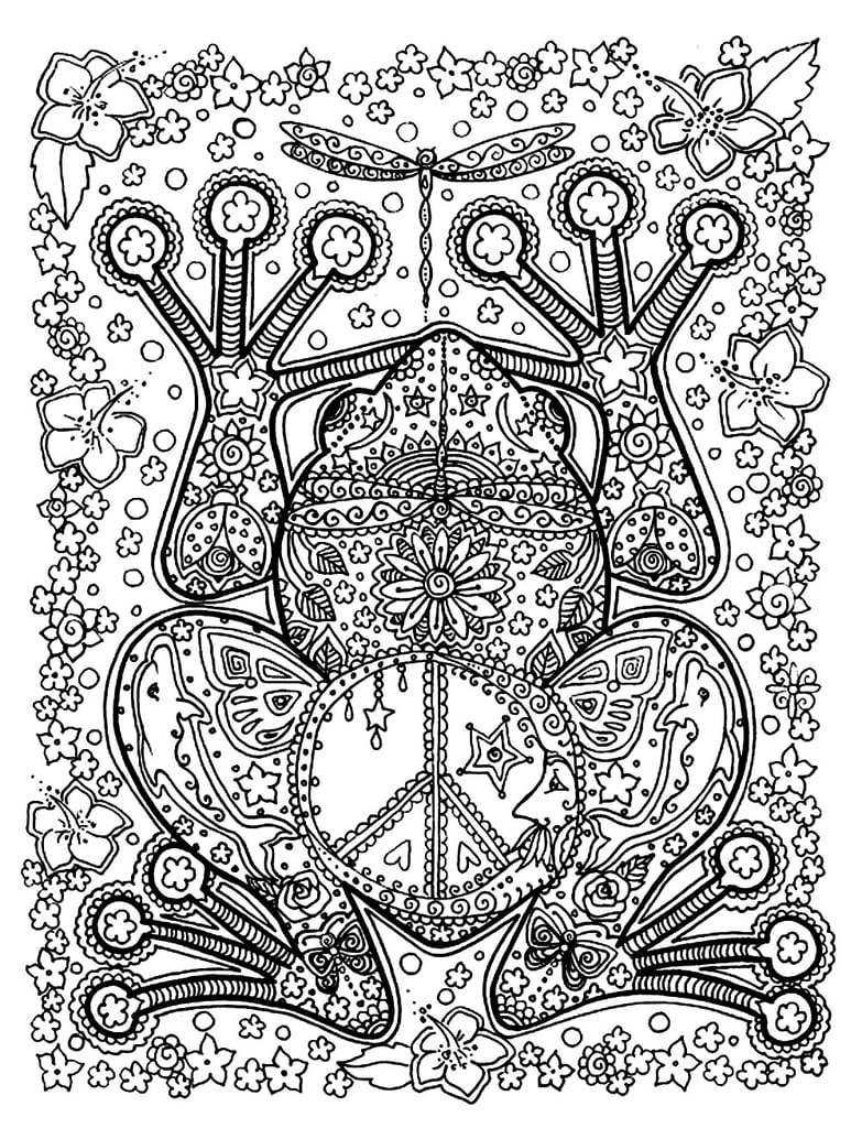 55+ Adult Coloring Pages Finished to Perfection - #7 is Stunning 150