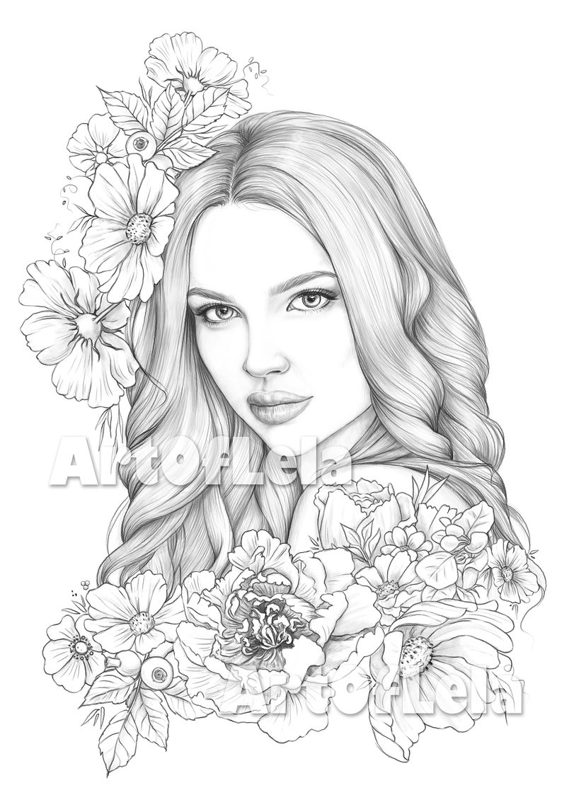 55+ Adult Coloring Pages Finished to Perfection - #7 is Stunning 155