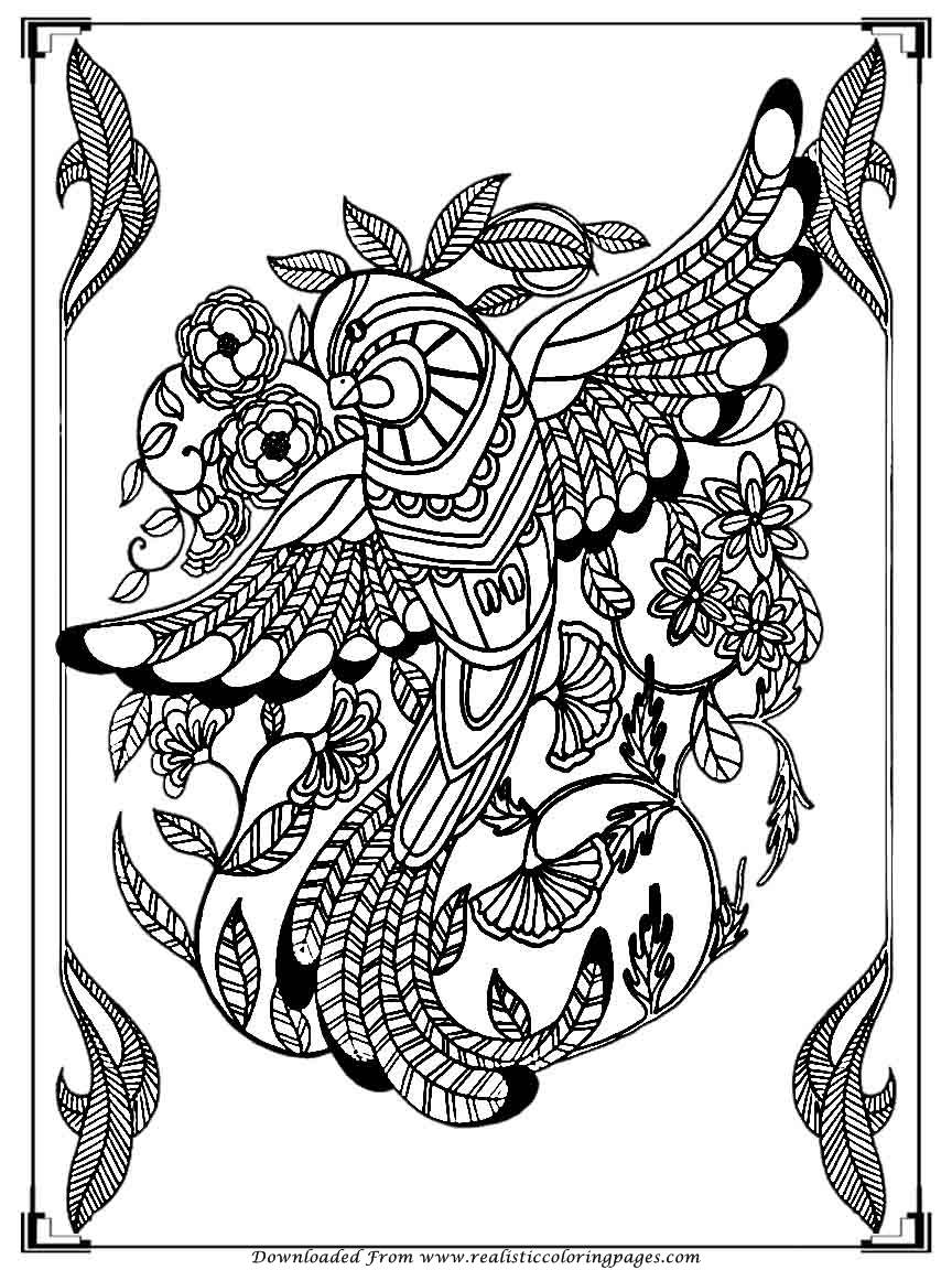 55+ Adult Coloring Pages Finished to Perfection - #7 is Stunning 19