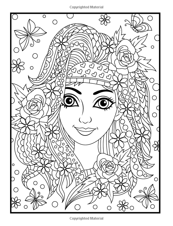 55+ Adult Coloring Pages Finished to Perfection - #7 is Stunning 198