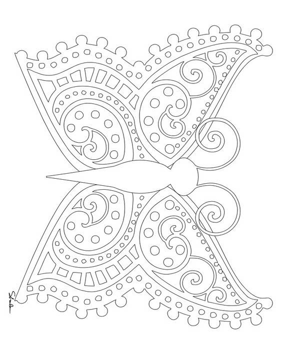 55+ Adult Coloring Pages Finished to Perfection - #7 is Stunning 199