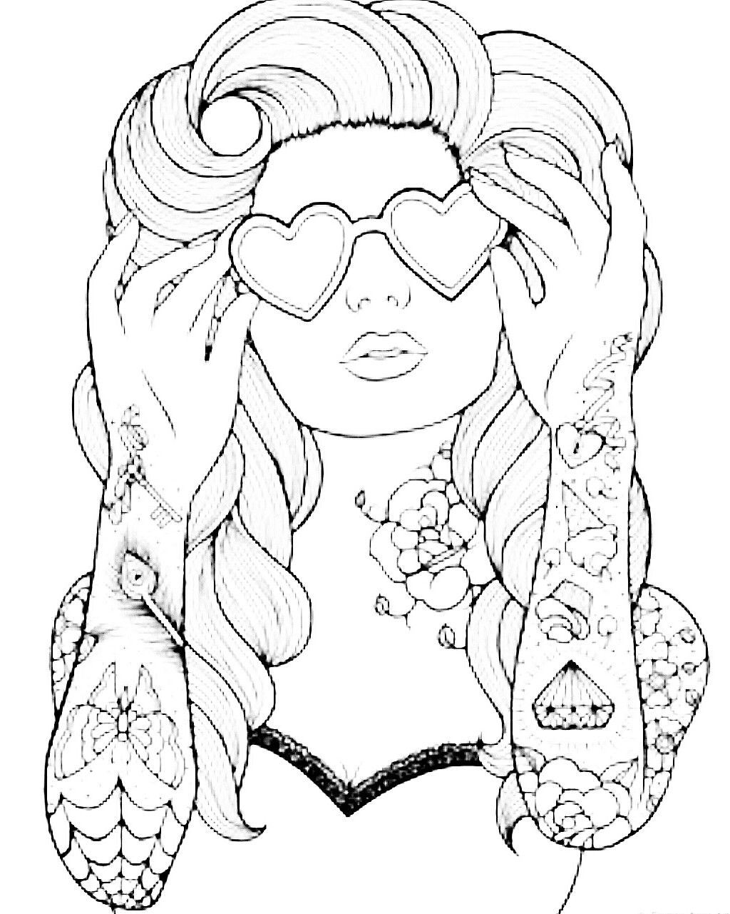 55+ Adult Coloring Pages Finished to Perfection - #7 is Stunning 23