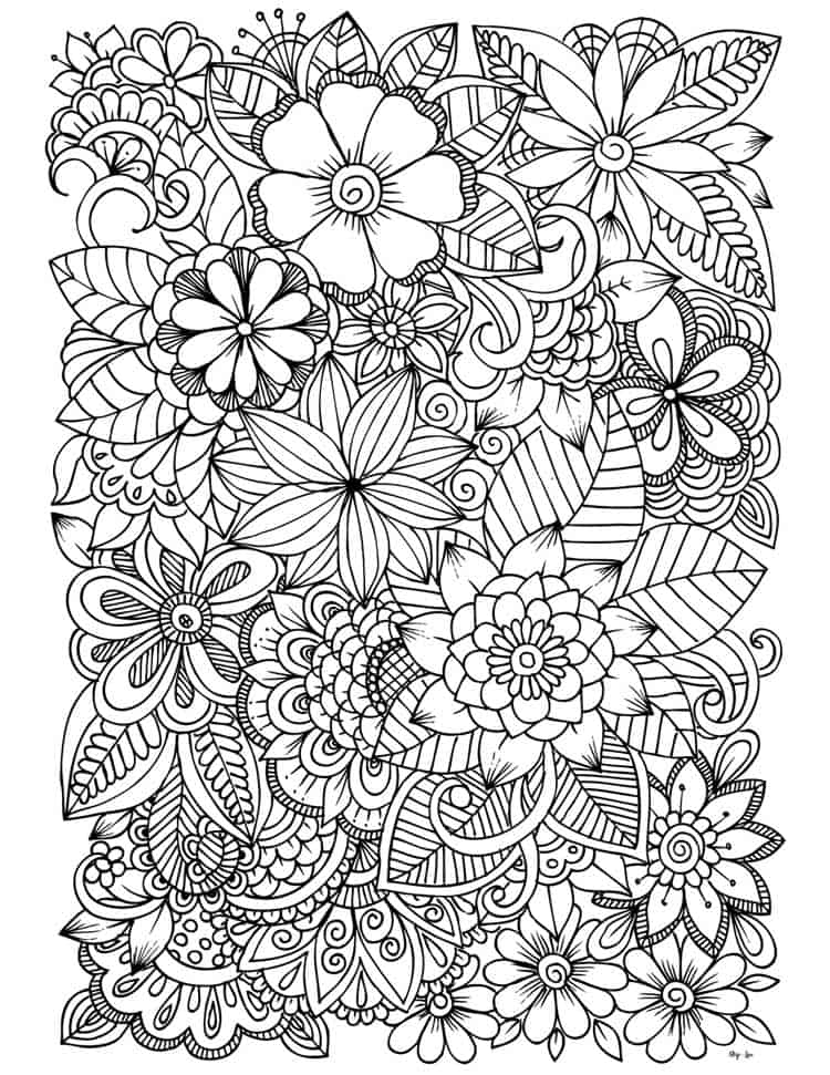 55+ Adult Coloring Pages Finished to Perfection - #7 is Stunning 28