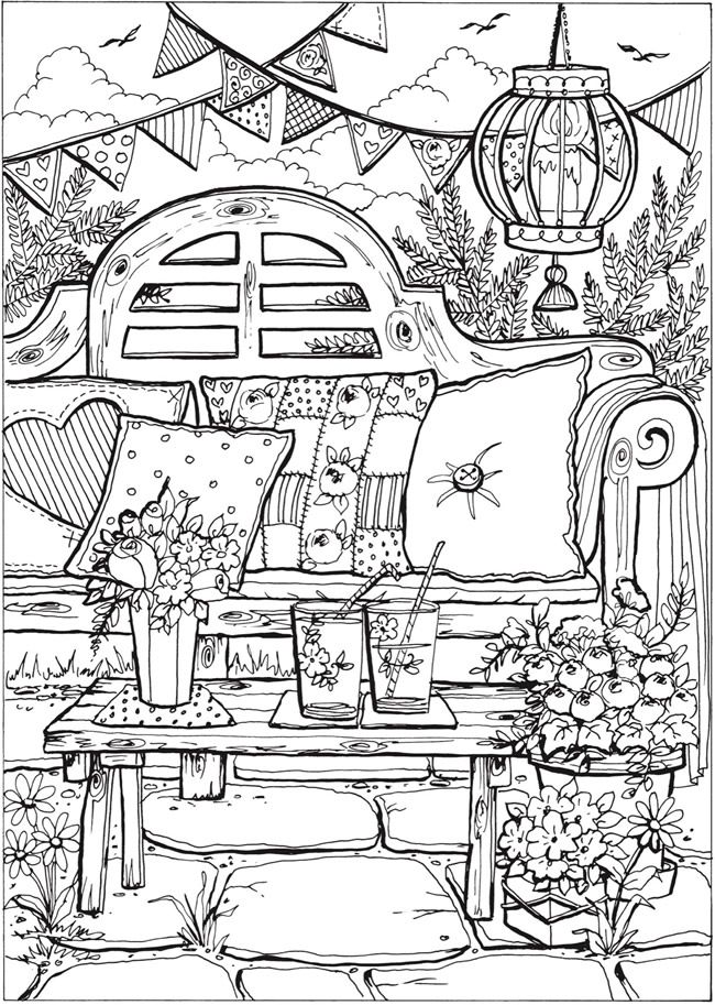 55+ Adult Coloring Pages Finished to Perfection - #7 is Stunning 38