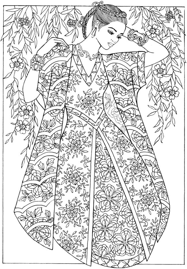 55+ Adult Coloring Pages Finished to Perfection - #7 is Stunning 42