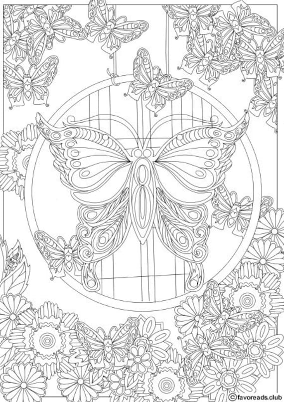 55+ Adult Coloring Pages Finished to Perfection - #7 is Stunning 7